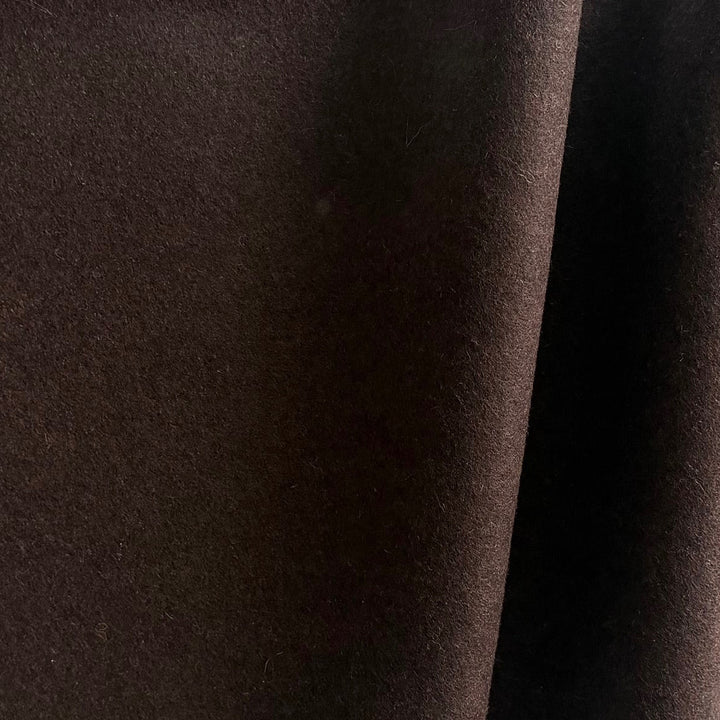 Exquisite Semi-Sweet Chocolate Brown Cashmere Blend Coating (Made in Italy)