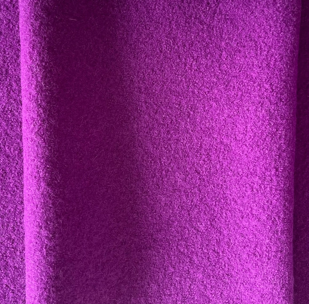 Fuchsia 12 oz. Boiled Wool Coating (Made in Germany)