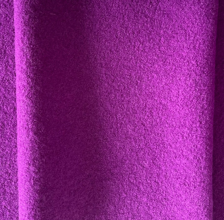 Fuchsia 12 oz. Boiled Wool Coating (Made in Germany)