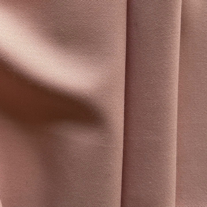Mid to Heavy-Weight Coral Blush Virgin Wool Gabardine (Made in Italy)