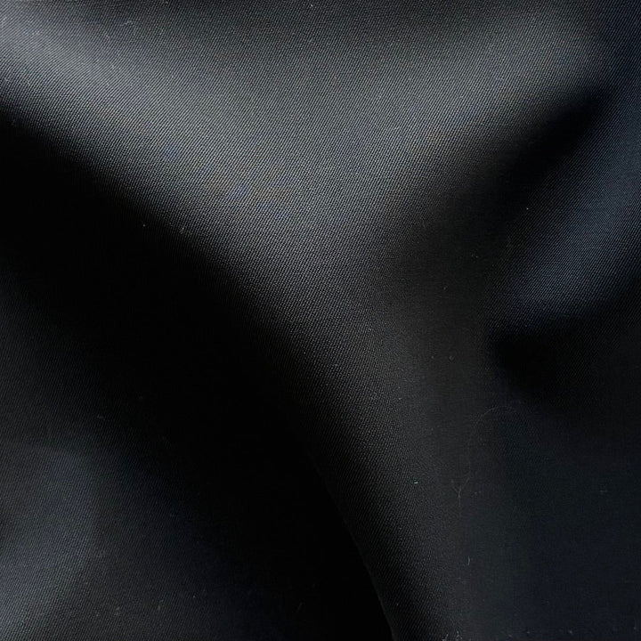 Mid to Heavy-Weight Obsidian Wool Gabardine (Made in Italy)