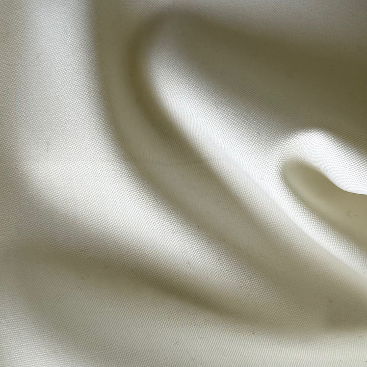 Mid-Weight High-End Dyed White Virgin Wool Gabardine (Made in Italy)