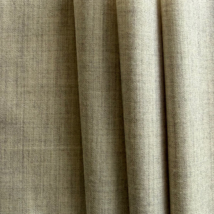 Lancetti Heathered Parchment Selvedged Virgin Wool Super Flannel (Made in Italy)
