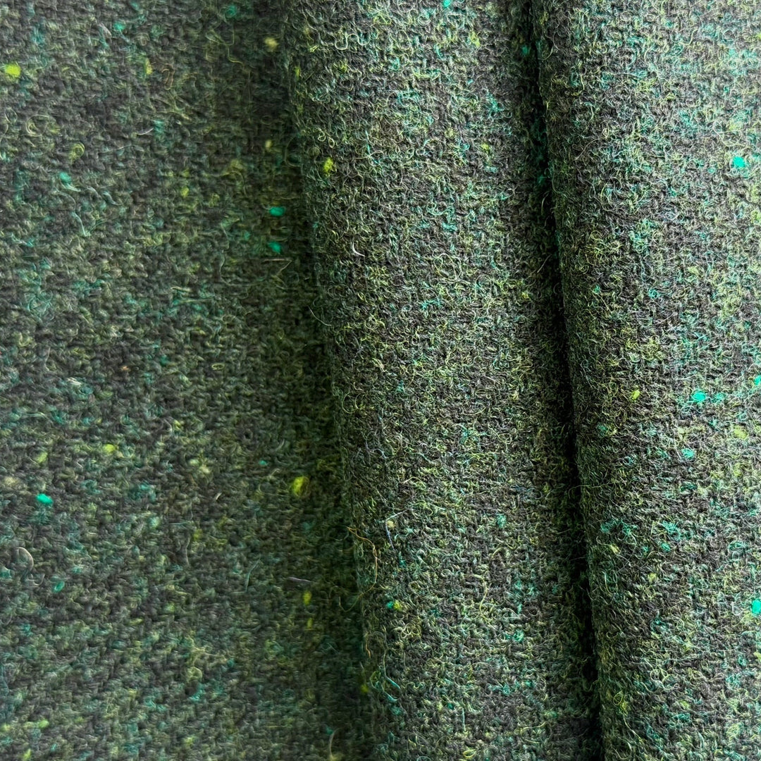 Mid-Weight Castleton Green Wool Tweed (Made in Italy)
