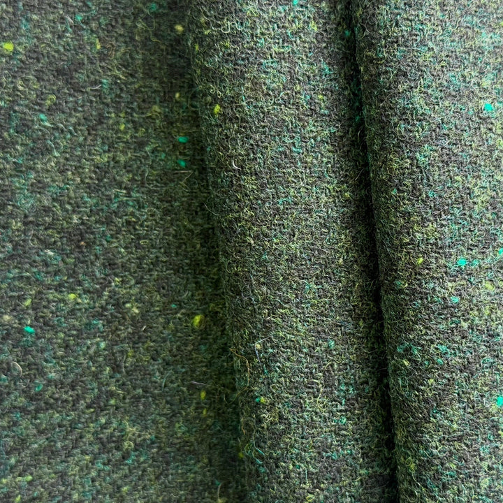 Mid-Weight Castleton Green Wool Tweed (Made in Italy)