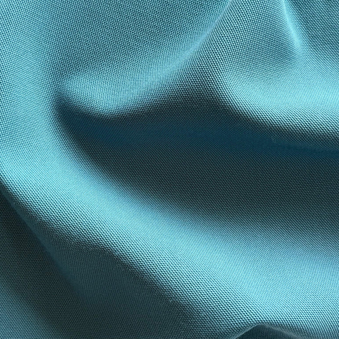 Dusty Tiffany Blue Wool & Silk Twill Suiting (Made in Italy)