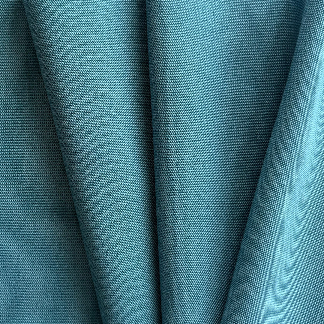 Dusty Tiffany Blue Wool & Silk Twill Suiting (Made in Italy)