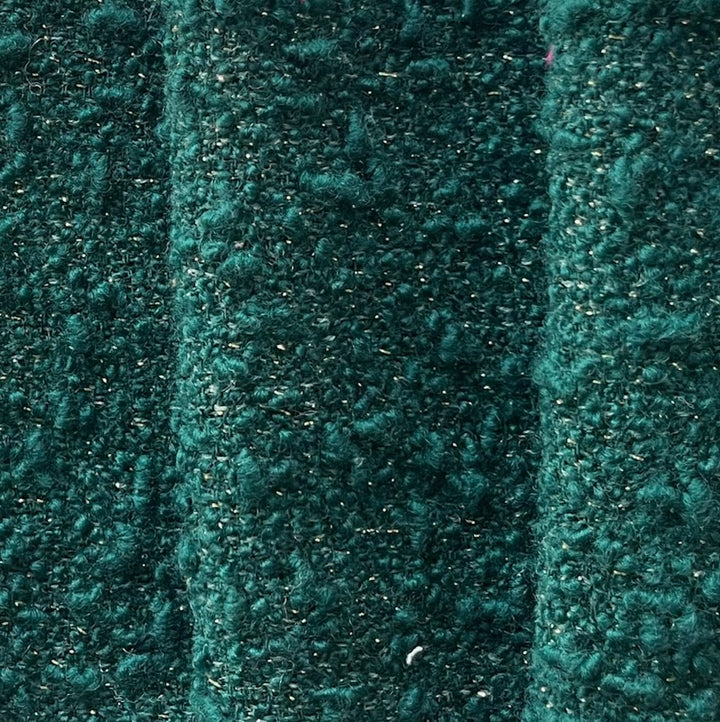 Mid-Weight Elegant Spruce Wool Blend Bouclé (Made in Italy)