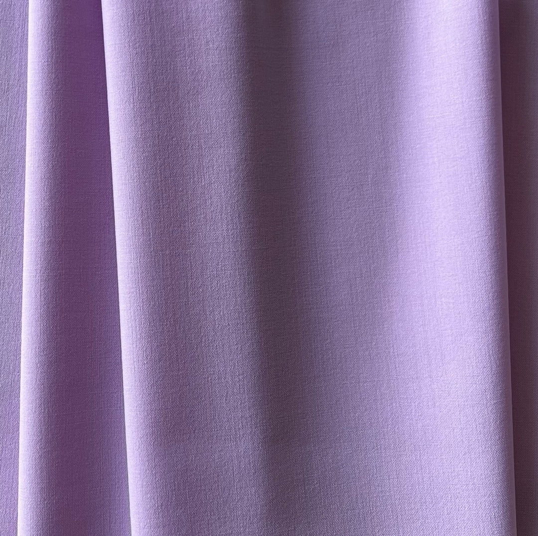 Lavender Fields Stretch Tropical Wool Twill (Made in Italy)