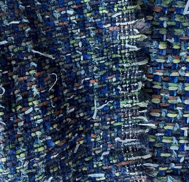 Mid-Weight Ethereal Crushed Seashells Wool Blend Bouclé (Made in Italy)