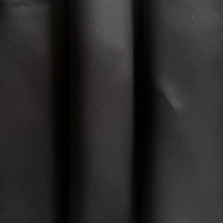 Classic Black Cupro Rayon Bemberg Twill Lining (Made in Italy)