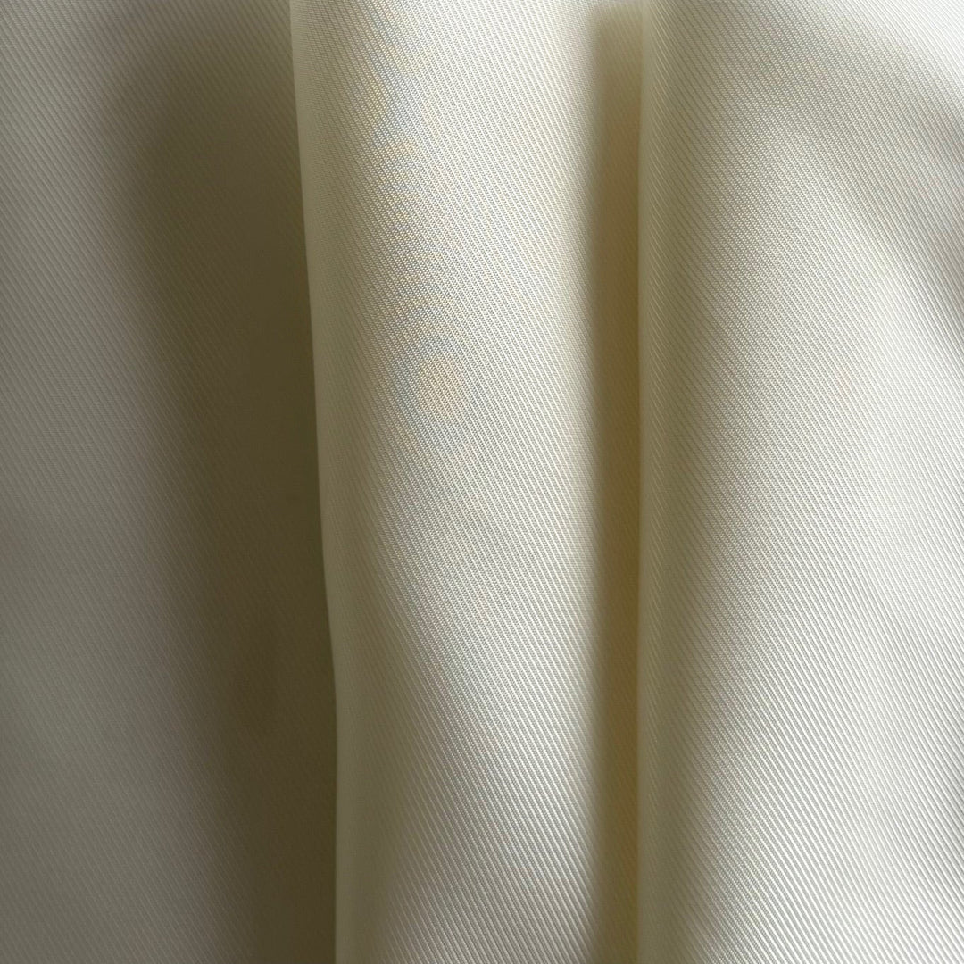 Classic Ivory Cupro Rayon Bemberg Twill Lining (Made in Italy)
