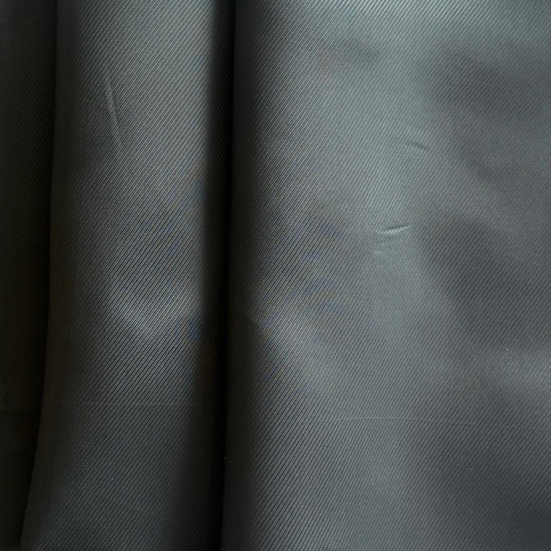 Classic Charcoal Cupro Rayon Bemberg Twill Lining (Made in Italy)