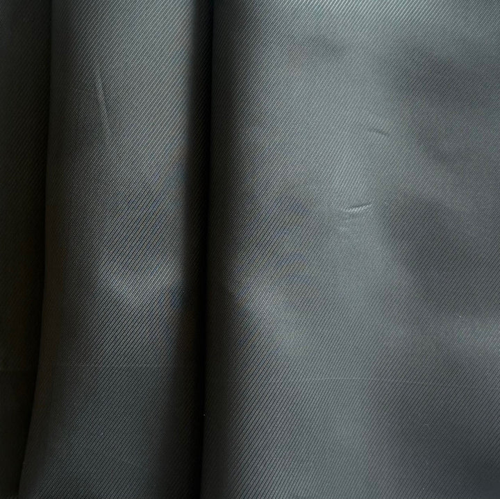 Classic Charcoal Cupro Rayon Bemberg Twill Lining (Made in Italy)