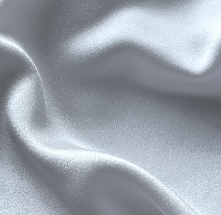 High-End Dyed White Rayon Viscose Blend Crepe Back Satin (Made in Italy)