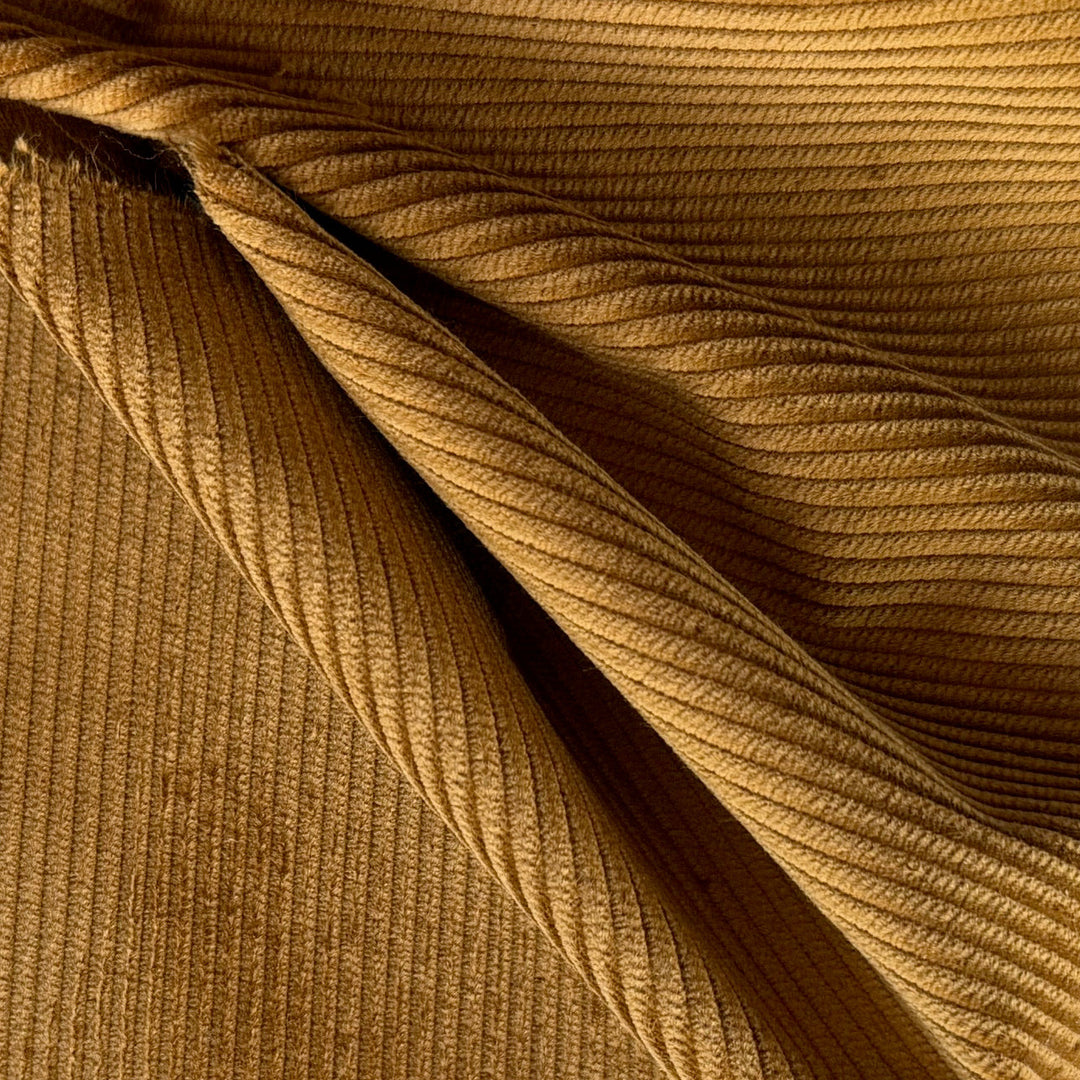 Salted Caramel Mid-Wale Cotton Corduroy (Made in Italy)