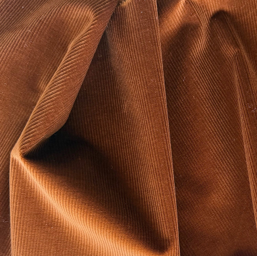 Gentlewoman's Cognac Pinwale Cotton Corduroy (Made in Italy)