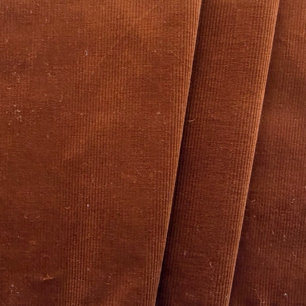 Gentlewoman's Cognac Pinwale Cotton Corduroy (Made in Italy)