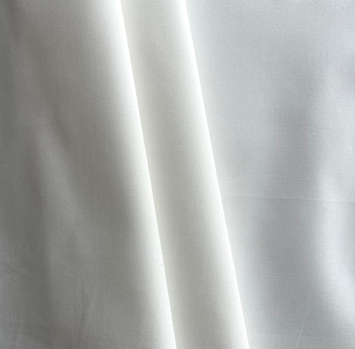 Finest Soft White Silky Cotton Poplin Shirting (Made in Italy)