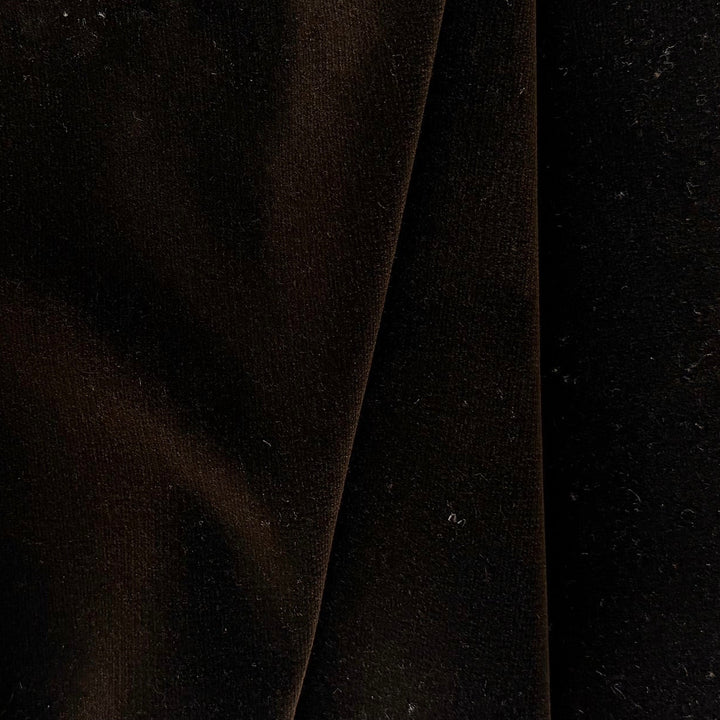 Bittersweet Espresso Cotton Velvet (Made in  Italy)