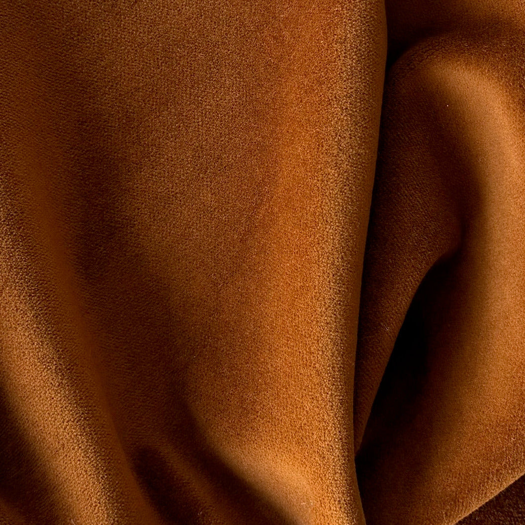 French Cognac Cotton Velvet (Made in Italy)