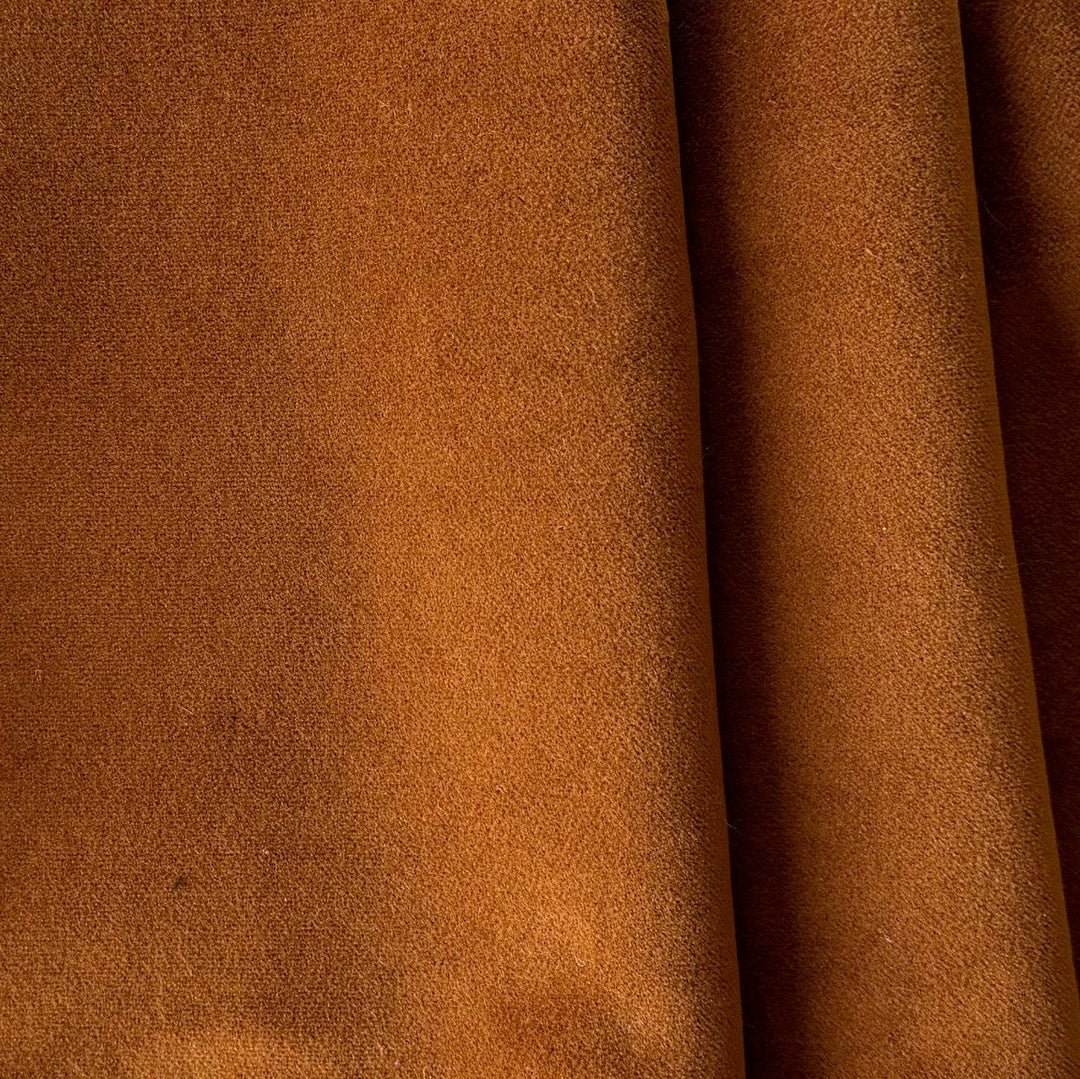 French Cognac Cotton Velvet (Made in Italy)