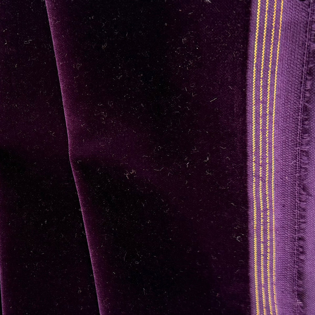 Moody Eggplant Purple Cotton Velvet (Made in Italy)
