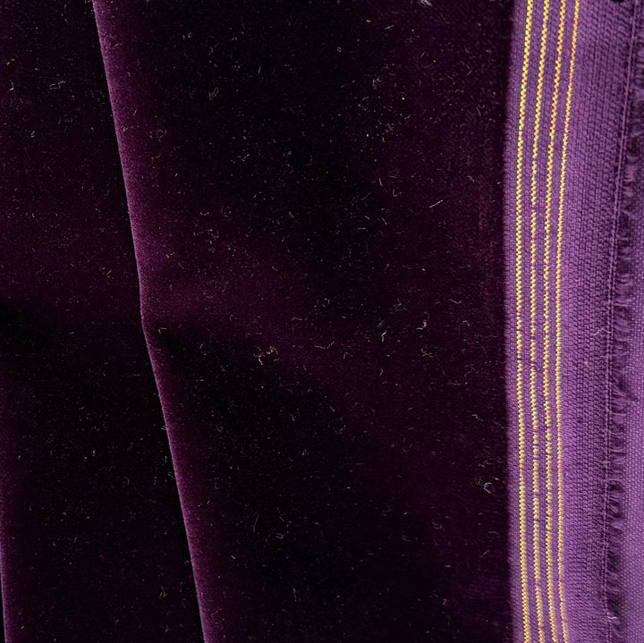 Moody Eggplant Purple Cotton Velvet (Made in Italy)