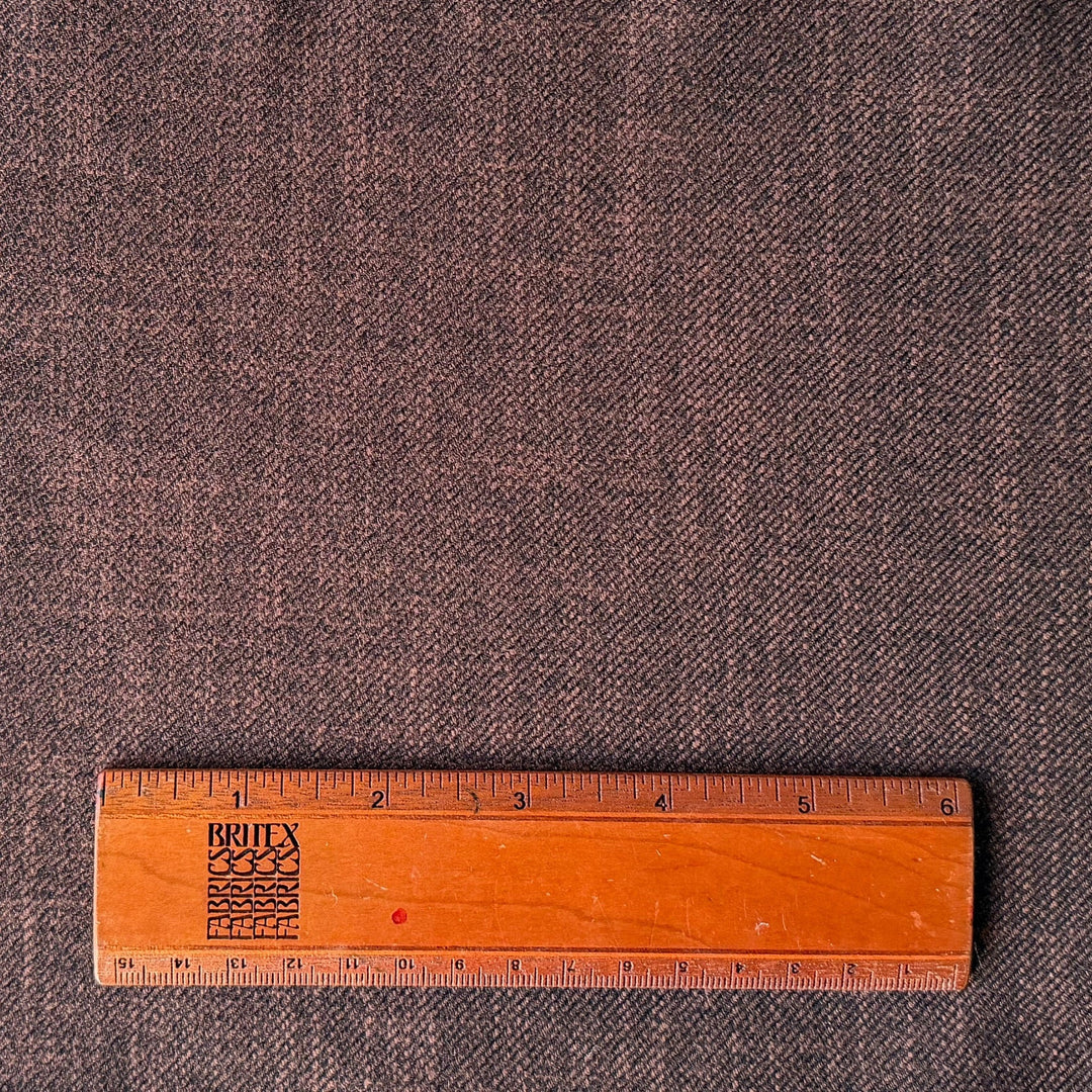 Drapey Tobacco Rust Cotton & Rayon Twill (Made in Italy)