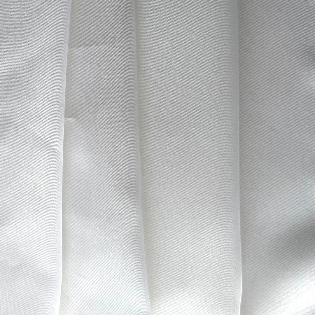 Classic Simple White Cupro Rayon Bemberg Lining (Made in Italy)