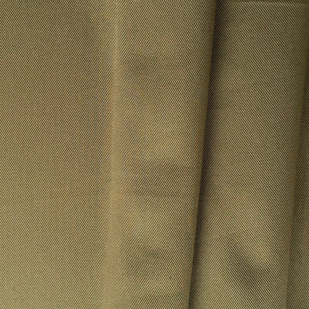 Mid-Weight Olive Drab Cotton Twill (Made in Italy)
