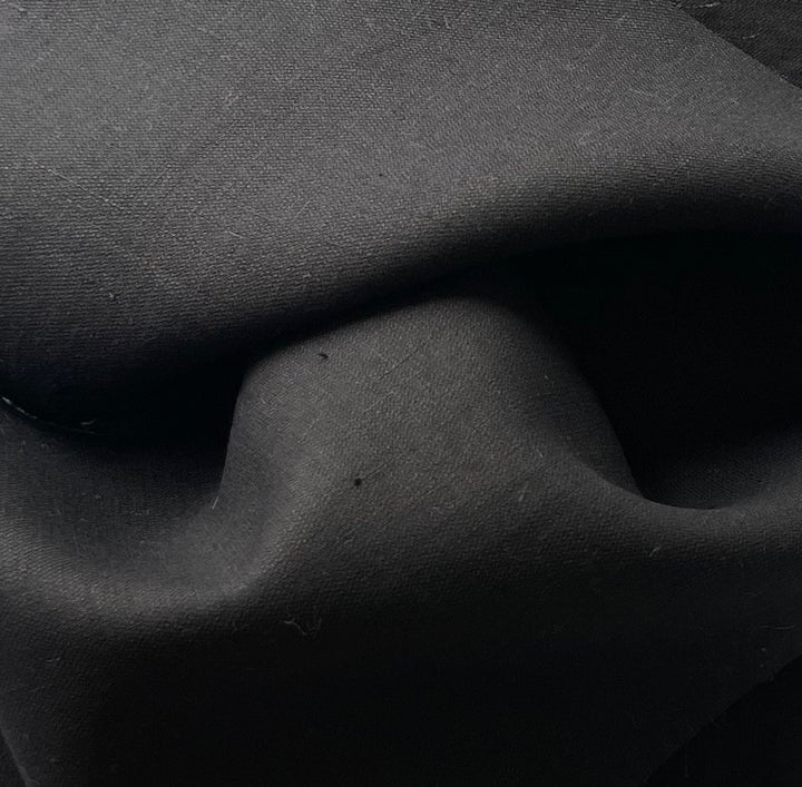 Mid-Weight High-End Onyx Linen Twill (Made in Italy)