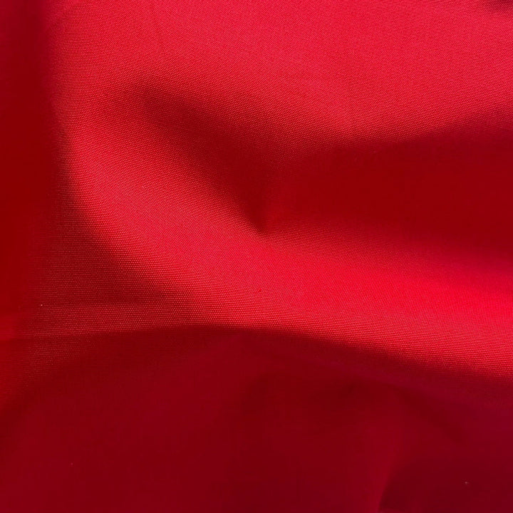 Mid-Weight Gorgeous Lipstick Red Cotton Twill (Made in Italy)