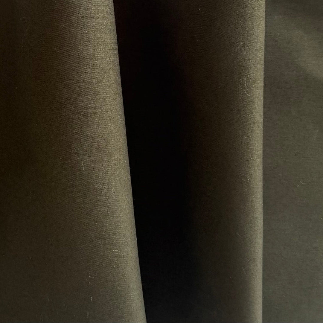Mid-Weight Deep Olive Drab Cotton & Poliamide Twill (Made in Italy)