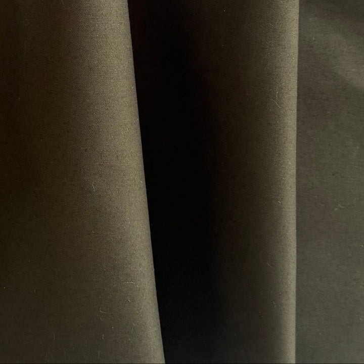 Mid-Weight Deep Olive Drab Cotton & Poliamide Twill (Made in Italy)