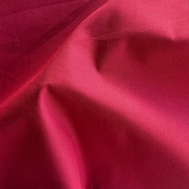 Giambattista Valli Lighter-Weight Raspberry Crisp Cotton Poplin (Made in Italy)