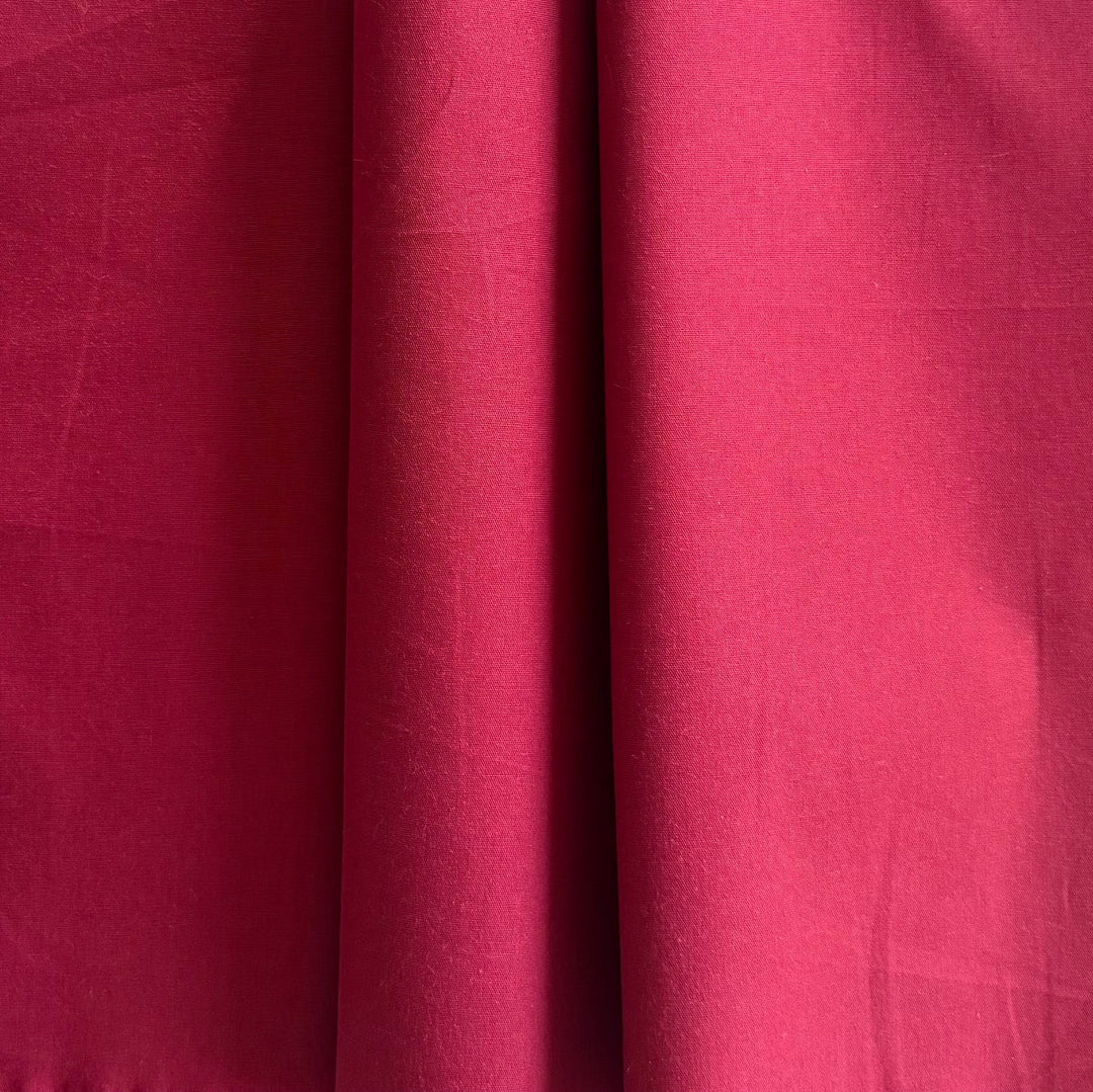 Giambattista Valli Lighter-Weight Raspberry Crisp Cotton Poplin (Made in Italy)