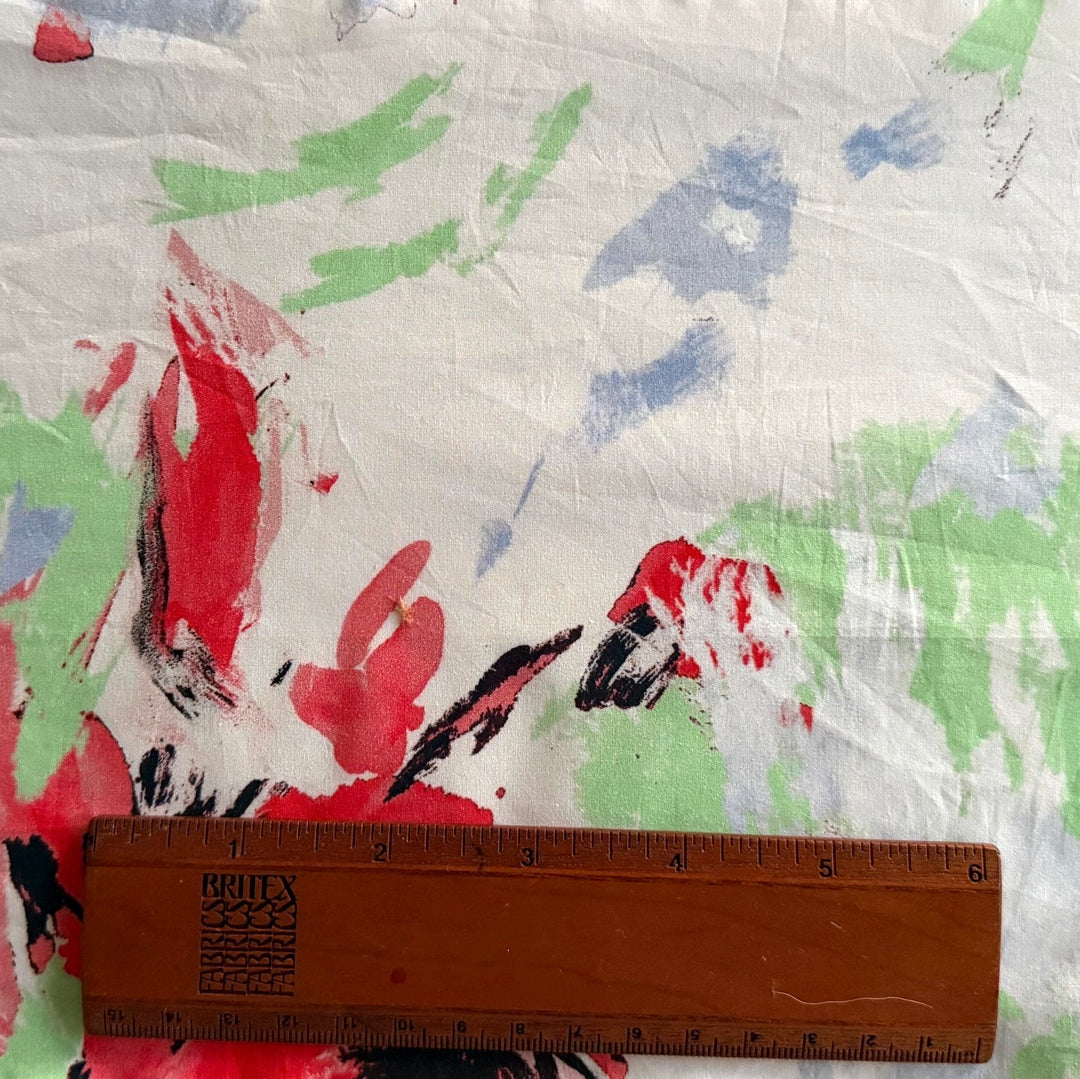 Stunning Floral Splash Crisp Cotton Poplin (Made in Italy)