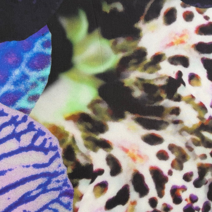 Over-Sized Exotic Orchids Diaphanous Silk Chiffon (Made in Italy)