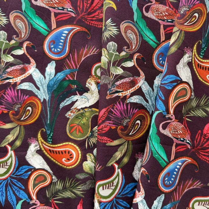 Tropical Birds & Paisley Liberty of London Tana Cotton Lawn (Made in Italy)