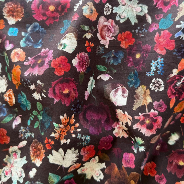 Floral Edit Plum Liberty of London Tana Cotton Lawn (Made in Italy)