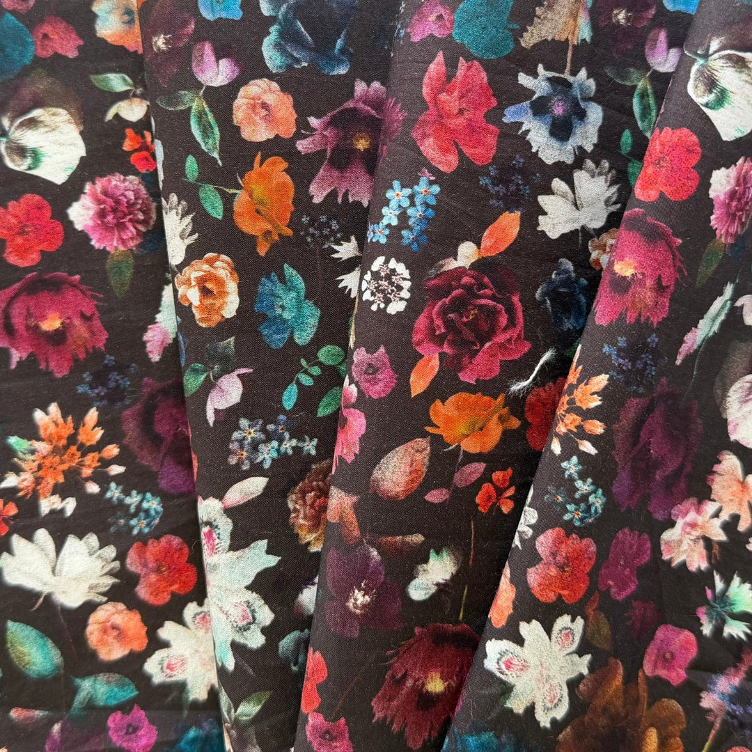 Floral Edit Plum Liberty of London Tana Cotton Lawn (Made in Italy)