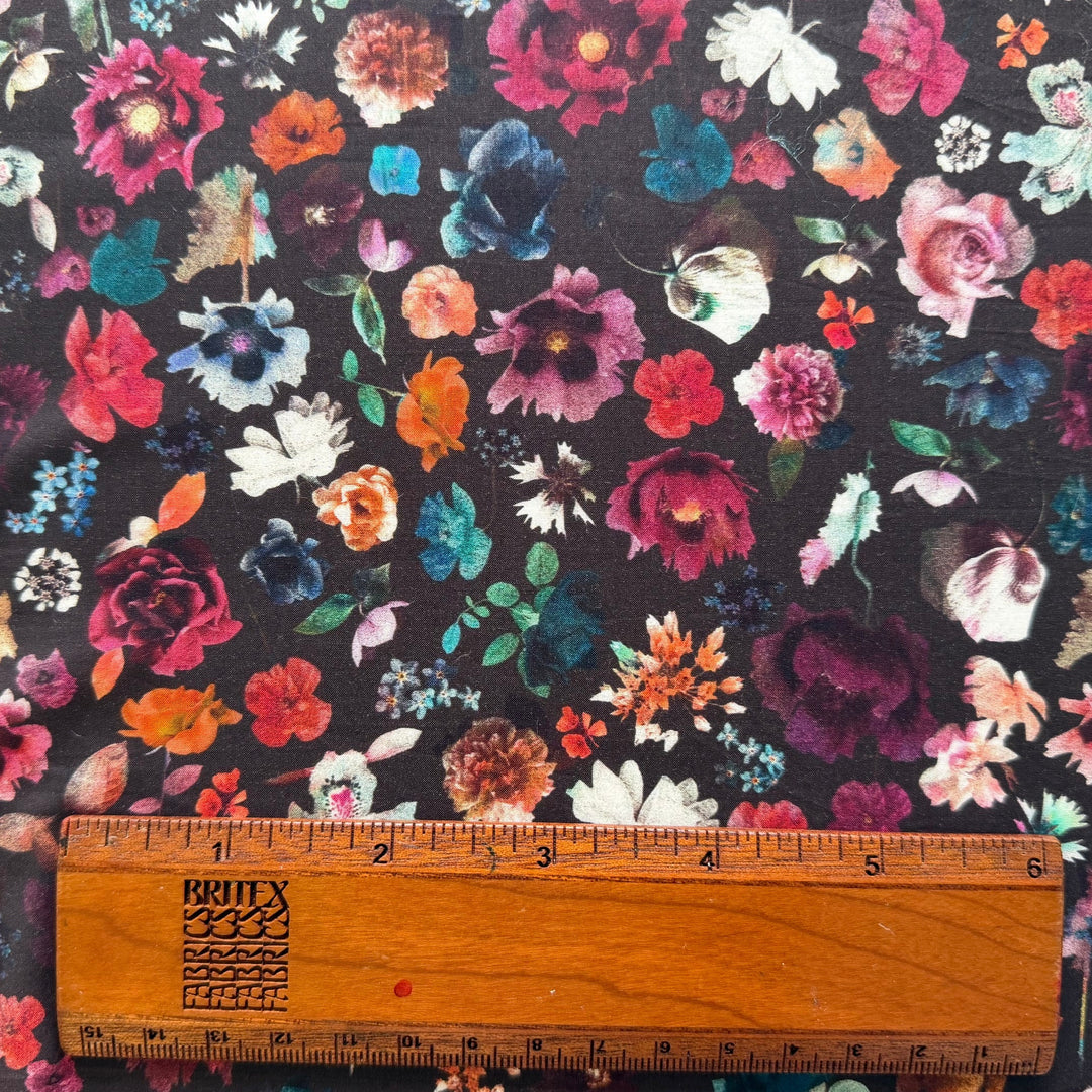 Floral Edit Plum Liberty of London Tana Cotton Lawn (Made in Italy)