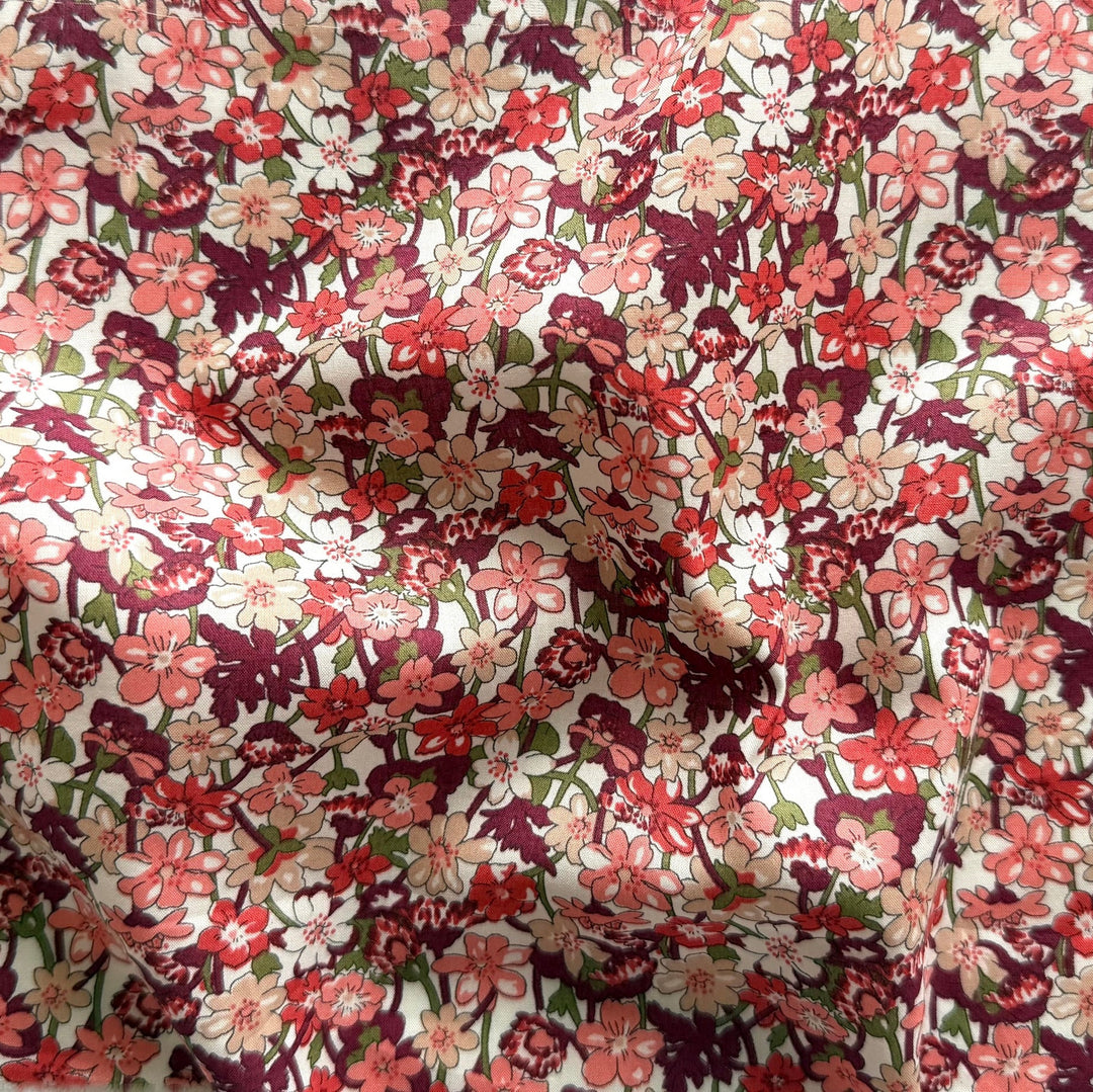 Isla Rose Gates Coral Liberty of London Tana Cotton Lawn (Made in Italy)