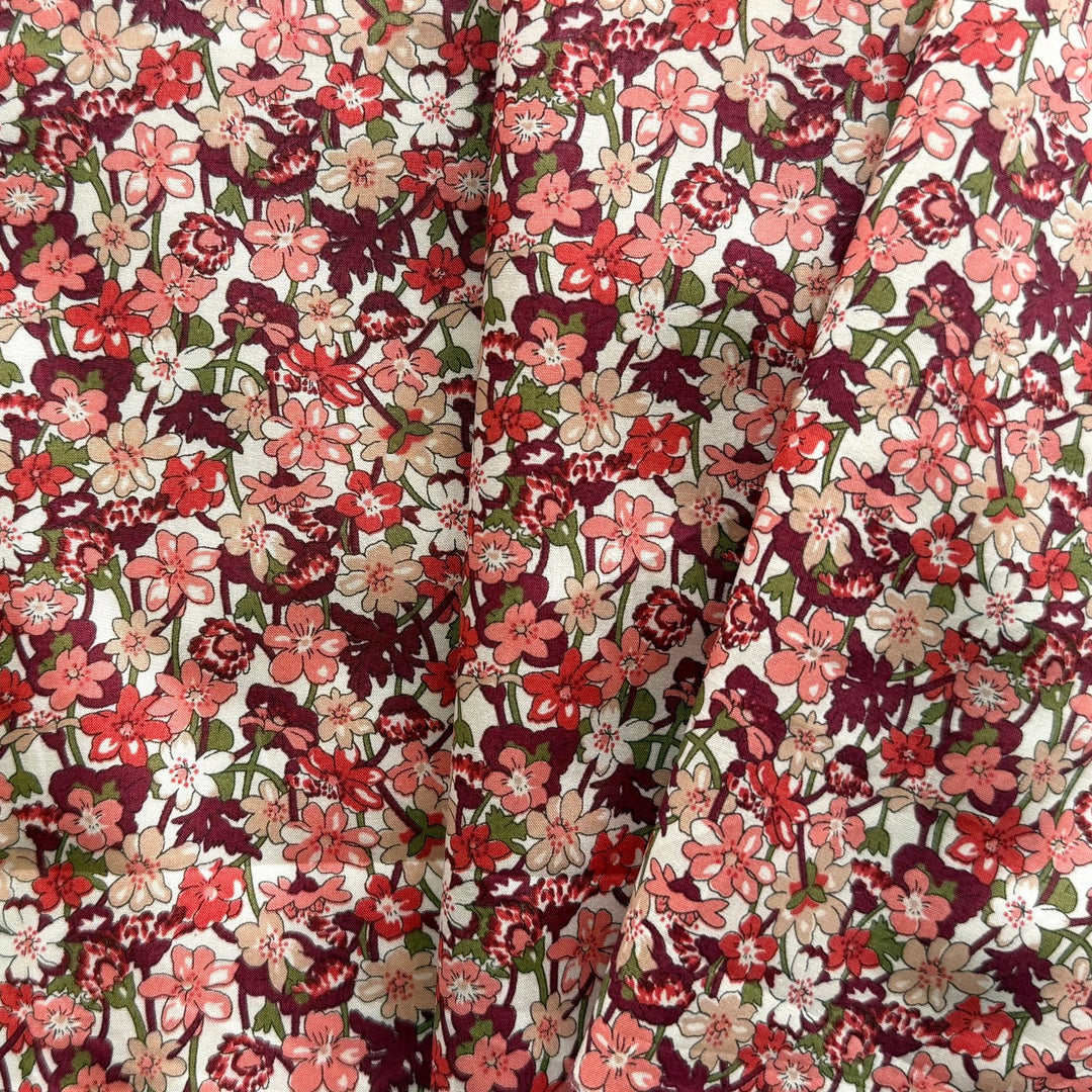 Isla Rose Gates Coral Liberty of London Tana Cotton Lawn (Made in Italy)