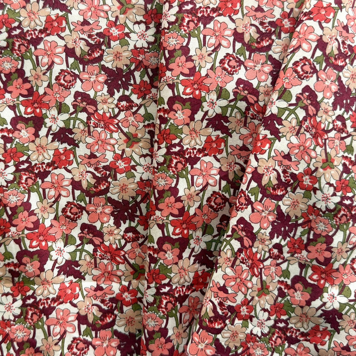 Isla Rose Gates Coral Liberty of London Tana Cotton Lawn (Made in Italy)