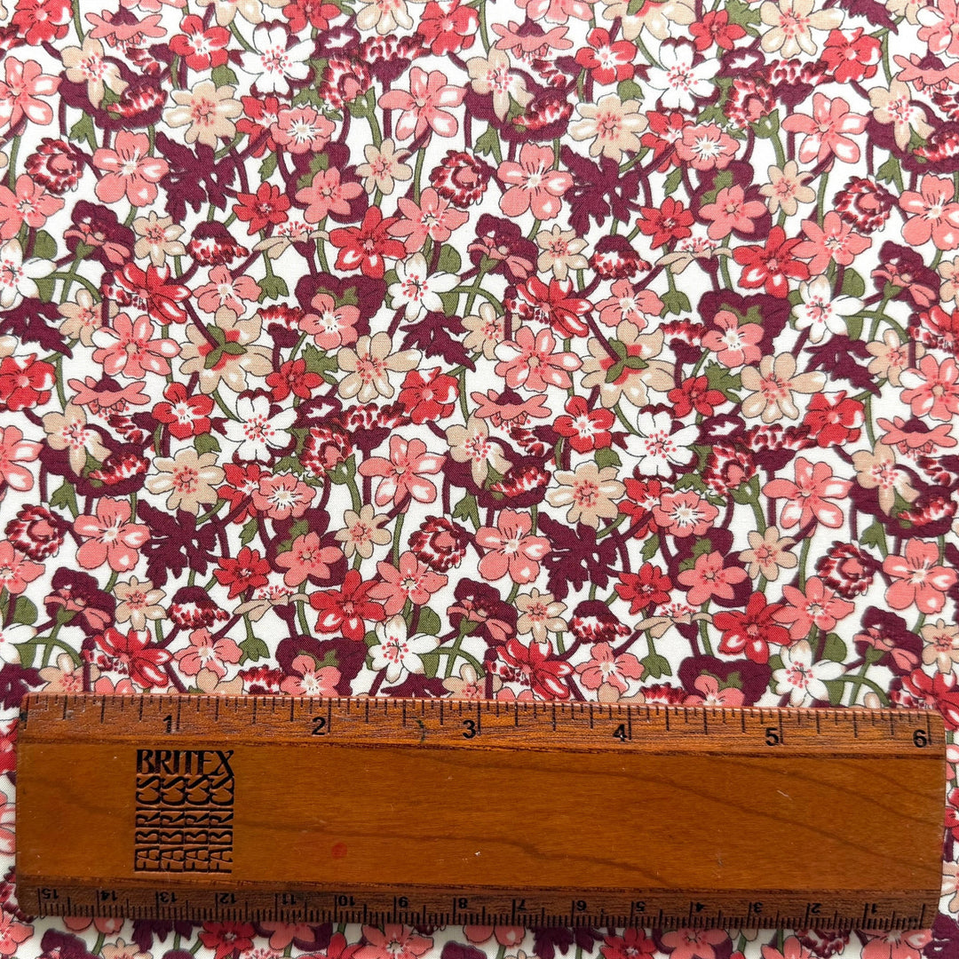Isla Rose Gates Coral Liberty of London Tana Cotton Lawn (Made in Italy)
