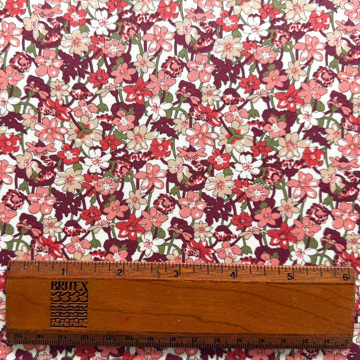 Isla Rose Gates Coral Liberty of London Tana Cotton Lawn (Made in Italy)