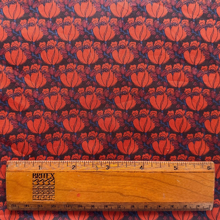 Tudor Tulip Red Liberty of London Tana Cotton Lawn (Made in Italy)