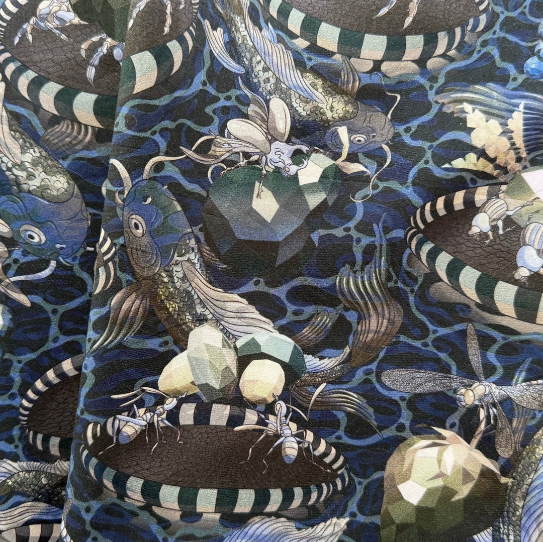 Wilde World Blue Liberty of London Tana Cotton Lawn (Made in Italy)